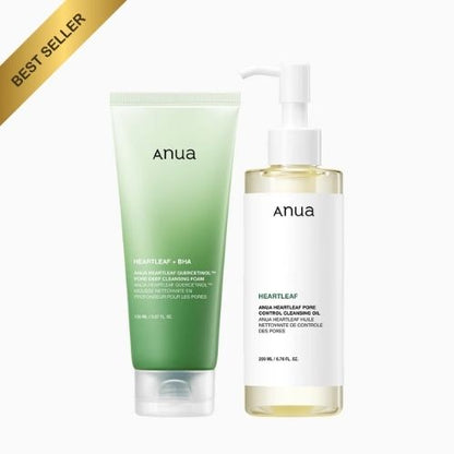 Combo Doble Limpieza ANUA : Piel Mixta/Grasa con imperfecciones