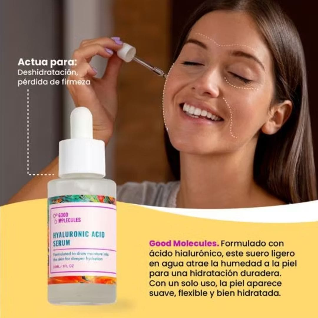 Ácido Hialurónico - Good Molecules. Maquillaje coreano para el cuidado de la piel en Guayaquil, Quito, Ecuador