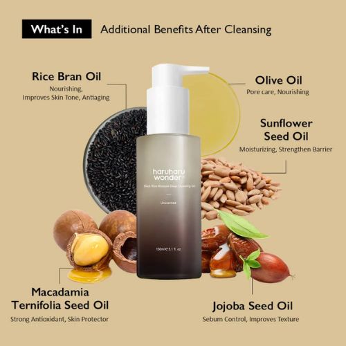 Black Rice Moisture Deep Cleansing Oil - HaruHaru Wonder