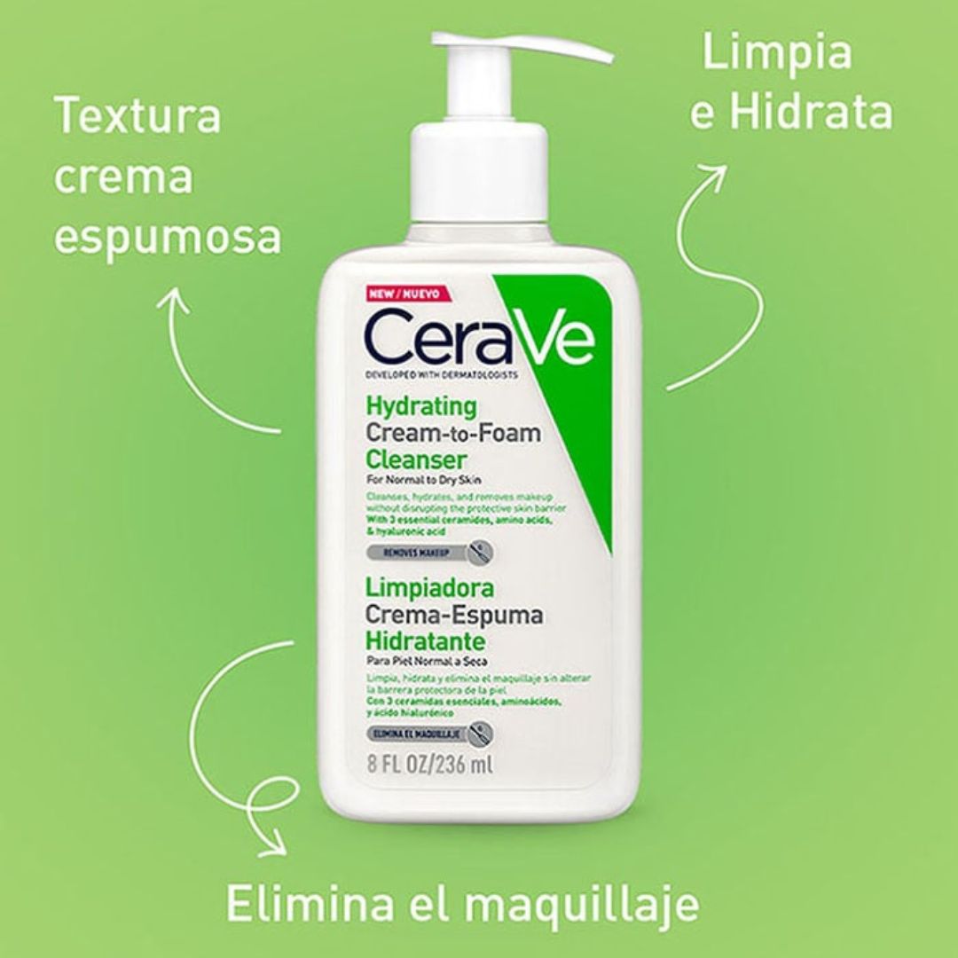 Cerave Limpiador Crema-Espuma Hidratante